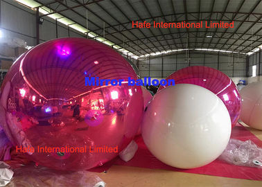 관례 2m 거인 축제 PVC 분홍색에 있는 사건 훈장을 위한 팽창식 거울 풍선