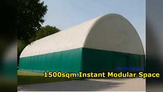 신속한 배치 1500sqm 모듈식 팽창식 에어 텐트