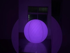 콘서트 및 음악 페스티벌용 1m 보라색 완전히 스프레이 된 인터랙티브 LED 빛나는 풍선