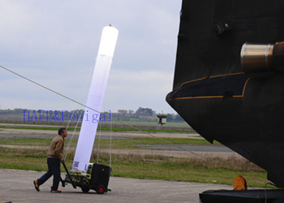 Portable Inflatable Lighthouse Tower Emergency Advertising Hmi 1000W Polysilk