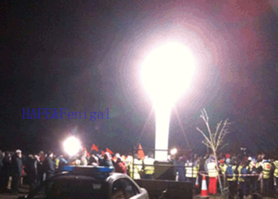Portable Inflatable Lighthouse Tower Emergency Advertising Hmi 1000W Polysilk