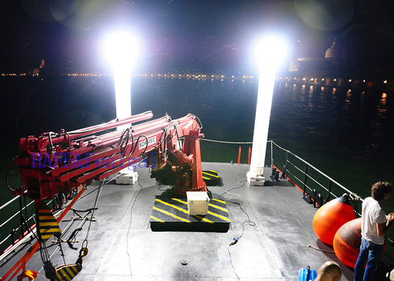 Portable Inflatable Lighthouse Tower Emergency Advertising Hmi 1000W Polysilk