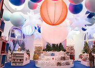 1.6m Inflatable Lighting Decoration 240w , Led Hanging Outdoor Christmas Snow Globe Lights