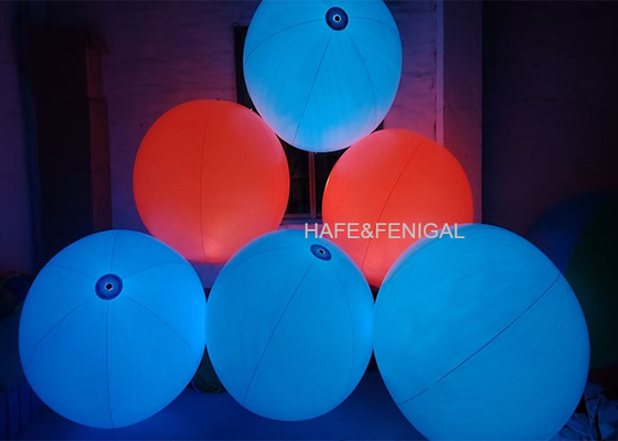 60cm 1m Fully Printed Orange Blue Interactive Balloon Light For Sports Events Carnivals