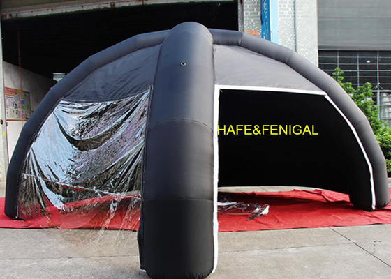 4 Meter Black Spider Inflatable Tent For Product Launches Promotional Activations