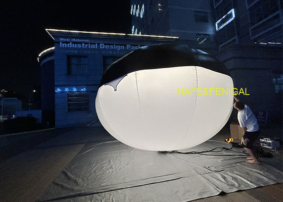 3.6kW Elliptical LED Film Balloon Light For Street Night Scenes And Large-Scale Set Illumination