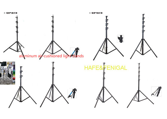 Adjustable Aluminum Photography Stands Air-Cushion & Anti-Slip Design Up To 4.8m