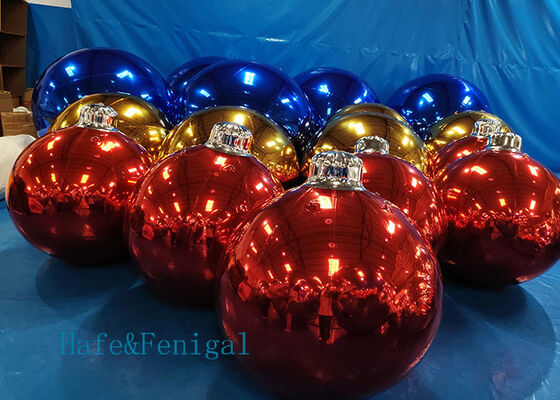 Red Inflatable Mirror Ball – 2m for Shopping Mall Holiday Displays