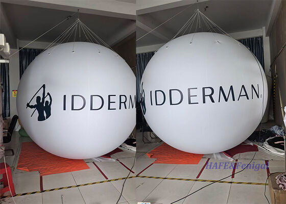 Custom Inflatable Advertising Balloon with Optional Internal Illumination and Lightweight Suspended Structure for Events