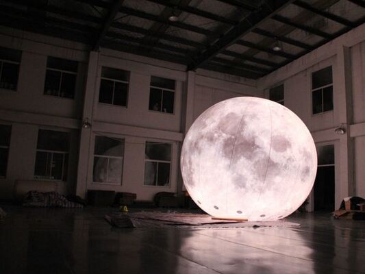 Logo-Ready Wind-Resistant Inflatable LED Light and LED Moon Balloon Light with 1.6m Diameter for Outdoor Events