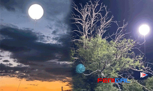 LED Inflatable Film Lighting Balloon Ultra Bright Efficient Energy Saving