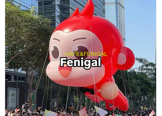 5m / 16ft PVC 헬륨 퍼레이드 풍선 카툰 원숭이 캐릭터 디자인