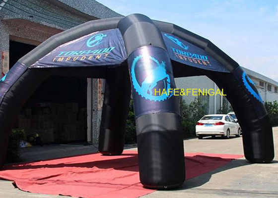 4m Black Inflatable Spider Tent As Temporary Retail Spaces Pop-Up Shops Customizable Branding Options