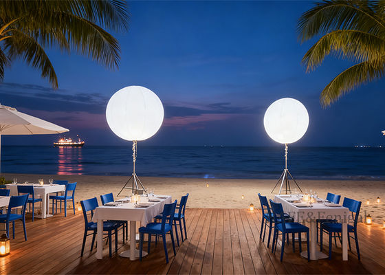 White Inflatable Balloon Activity Decoration Lighting LED 800w