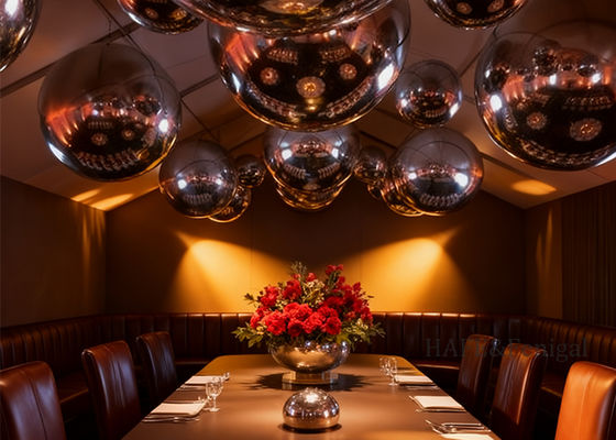 Double-Layer PVC Inflatable Mirror Balloon Marketing Decoration For Festival Activities