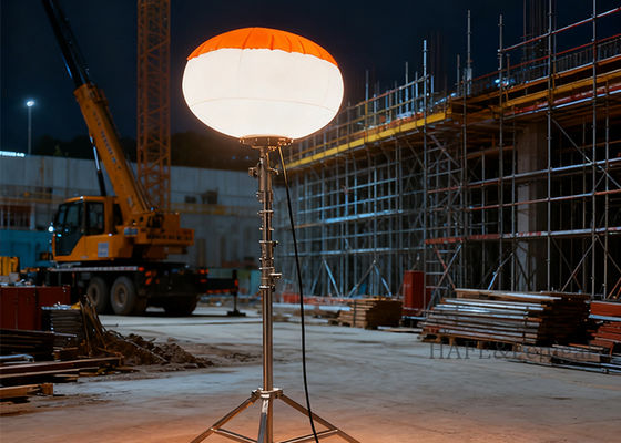 Inflatable Balloon Lights For Safety And Rescue Lighting In The Construction Industry