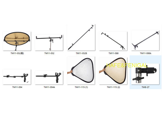 Dual-Sided Handheld Reflector And Reflector Clamp For Studio Fixed Lighting Setups