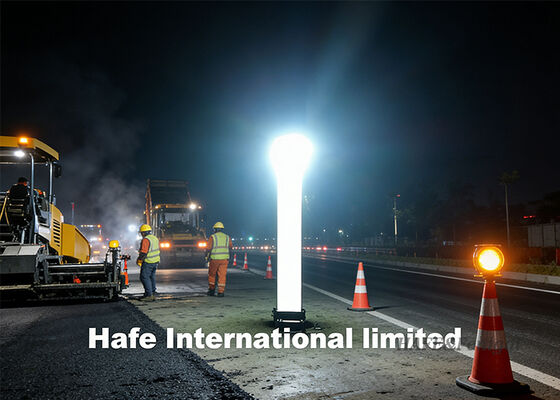 Simple And Rapid Deployment Inflatable Pillars For A Large Area Illumination
