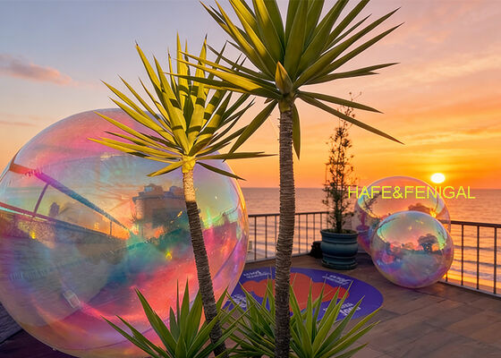 초반반사광성 홀로그래픽 거울 풍선, 반사율 95%, UV 저항성 2층 PVC 이벤트용