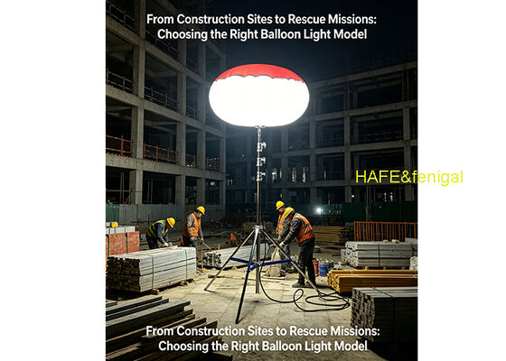 재난 비상 조명을 위한 휴대용 삼각대와 함께 400W LED 풍선 조명