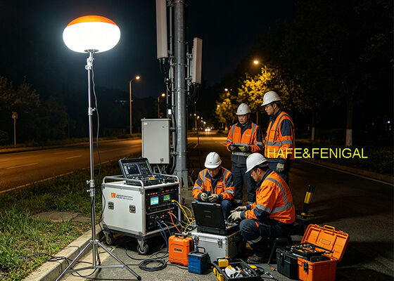 SUN LED80SP 휴대용 LED 벌룬 라이트 (80W LED 눈부심 방지 조명 및 AC/DC 전원 호환성, 이동 작업용)