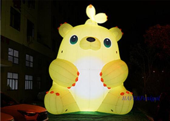 야외 행사용 커스터마이징 가능한 디자인으로 6m LED 조명 부풀이 싹 곰