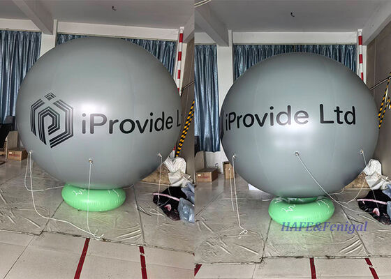 Custom 2.5m Diameter PVC Tarpaulin Inflatable Advertising Balloon with Sealed Cold-Air Inflation for Event Branding