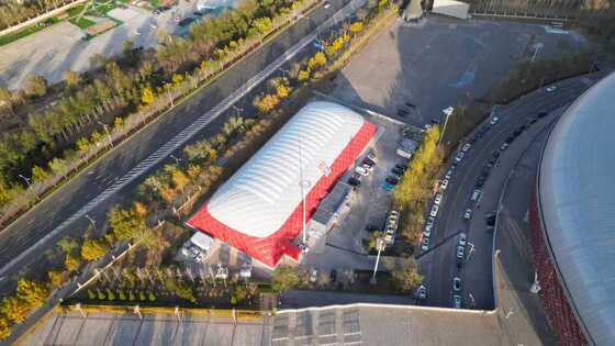 에어브라더 30×50m 에어 서포트 멘브라인 빌딩 1,500m2 모듈 돔 솔루션