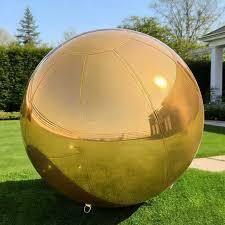 Weatherproof 2-Layer PVC Inflatable Mirror Balloon with UV5+ Sun Shield for Outdoor Installations
